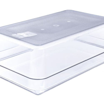 Storplus Polycarbonate Food Pan, 19.4 Qt, 12.5 X 20.75 X 6, Clear, Plastic