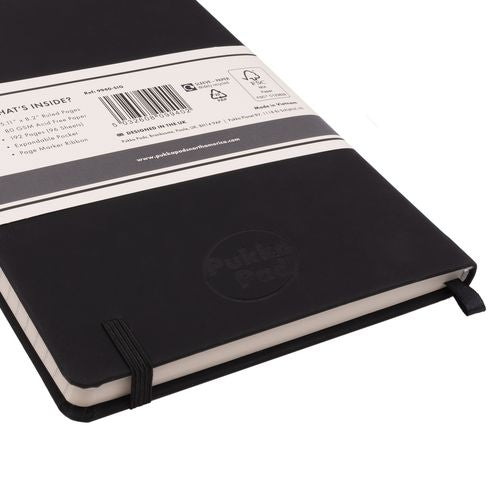 Soft Cover Notebook, College Rule, Black Cover, (96) 8.2 X 5.11 Sheets