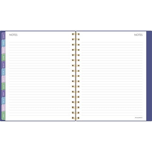 Badge Geo Weekly/monthly Planner, 8.88 X 7.69, Purple/gold Cover, 13-month (jan To Jan): 2025 To 2026