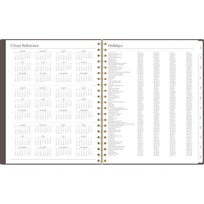 Workstyle Weekly/monthly Planner, 11 X 9.38, Brown/gold Cover, 12-month (jan To Dec): 2025