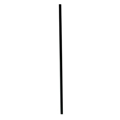 Wrapped Jumbo Straws, 10.25", Polypropylene, Black, 2,000/carton