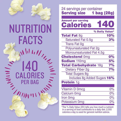 Popcorn, Sweet And Salty, 1 Oz Bag, 24/carton