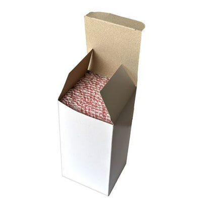 Jumbo Straws, 7.75", Polypropylene, Red/white Striped, 12,500/carton