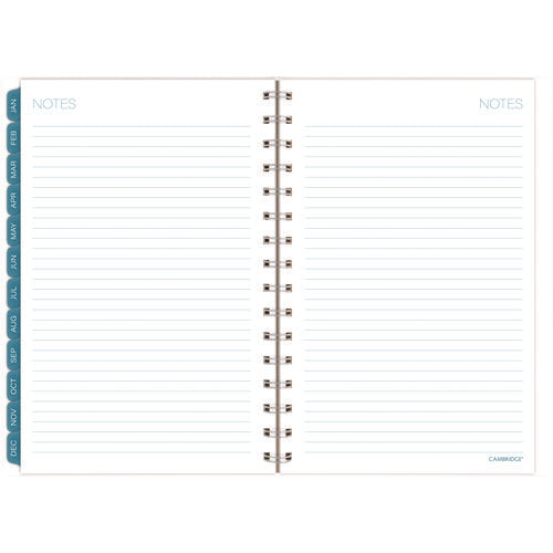 Glacier Weekly/monthly Planner, Glacier Artwork, 8.5" X 6.38", Blue/gray/silver Cover, 12-month (jan To Dec): 2025