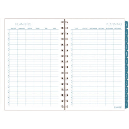 Glacier Weekly/monthly Planner, Glacier Artwork, 8.5" X 6.38", Blue/gray/silver Cover, 12-month (jan To Dec): 2025