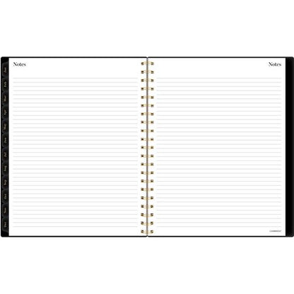 Radiate Weekly/monthly Planner, Stylized Solar-eclipse Artwork, 11 X 9.25, Black/gold Cover, 12-month (jan To Dec): 2025