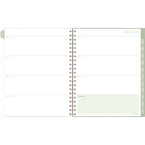 Ombre Weekly/monthly Planner, Colorful Cloud Artwork, 11" X 9.25", Multicolor Cover, 12-month (jan To Dec): 2025