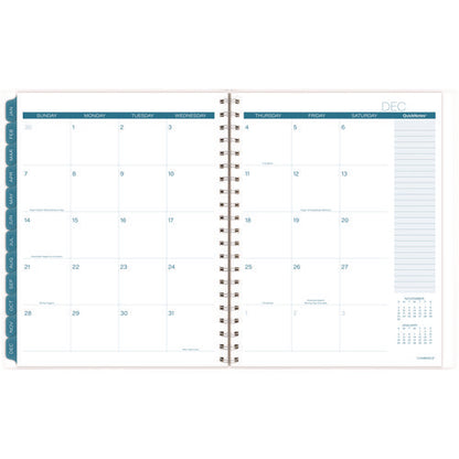 Glacier Weekly/monthly Planner, Glacier Artwork, 11" X 9.25", Blue/gray/silver Cover, 12-month (jan To Dec): 2025