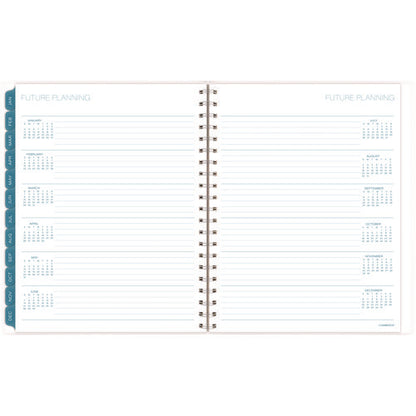 Glacier Weekly/monthly Planner, Glacier Artwork, 11" X 9.25", Blue/gray/silver Cover, 12-month (jan To Dec): 2025