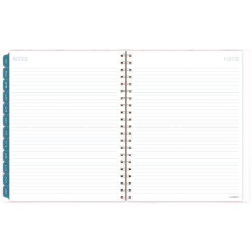 Glacier Weekly/monthly Planner, Glacier Artwork, 11" X 9.25", Blue/gray/silver Cover, 12-month (jan To Dec): 2025