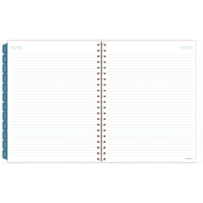 Glacier Weekly/monthly Planner, Glacier Artwork, 11" X 9.25", Blue/gray/silver Cover, 12-month (jan To Dec): 2025