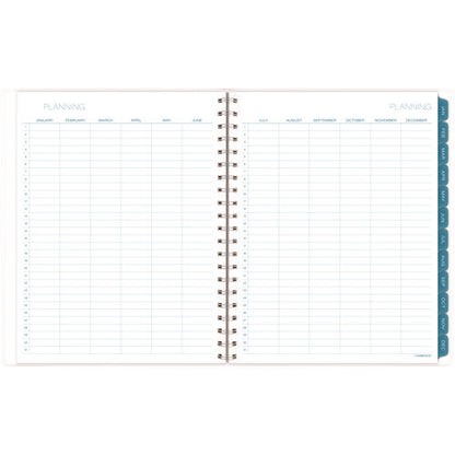 Glacier Weekly/monthly Planner, Glacier Artwork, 11" X 9.25", Blue/gray/silver Cover, 12-month (jan To Dec): 2025