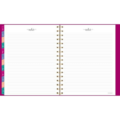 Harmony Weekly/monthly Poly Planner, 8.88 X 7.69, Purple/gold Cover, 13-month (jan To Jan): 2025 To 2026