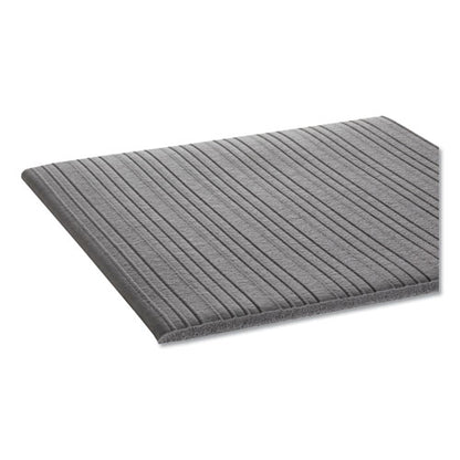 Ribbed Anti-fatigue Mat, Vinyl, 27 X 36, Gray