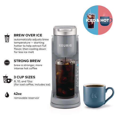 K-iced Single Serve Coffee Maker, Arctic Gray