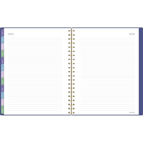 Badge Geo Weekly/monthly Planner, 11 X 9.25, Purple/gold Cover, 13-month (jan To Jan): 2025 To 2026