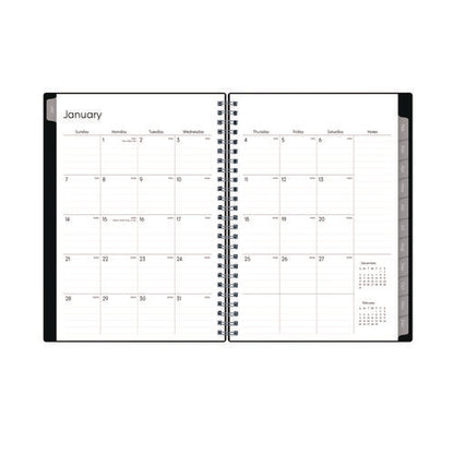 Enterprise Weekly/monthly Notes Planner, 8.63" X 5.88", Black Cover, 12-month (jan To Dec): 2025