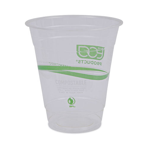 Greenstripe Renewable And Compostable Cold Cups Convenience Pack, 12 Oz, Clear, 50/pack