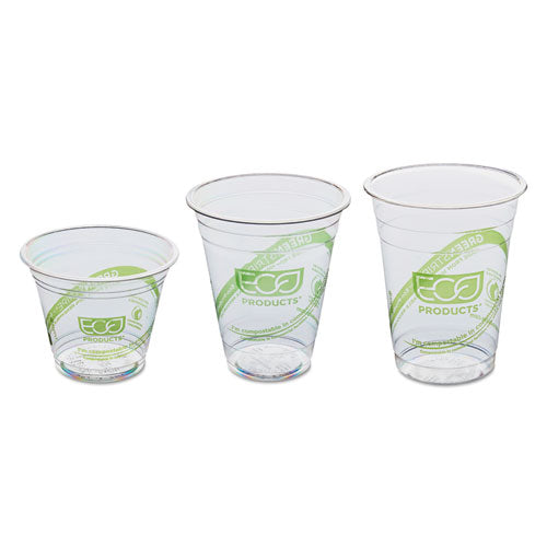 Greenstripe Renewable And Compostable Cold Cups Convenience Pack, 12 Oz, Clear, 50/pack