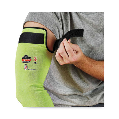 Proflex 7941-pr Cr Protective Arm Sleeve, 22", Lime, 144 Pairs/carton