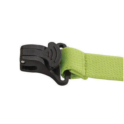 Squids 3155 Elastic Lanyard With Clamp, 2 Lb Max Working Capacity, 18"-48" Long, Lime, 10/pack