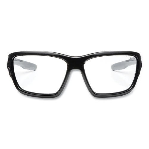 Skullerz Baldr Safety Glasses, Black Nylon Impact Frame, Clear Polycarbonate Lens