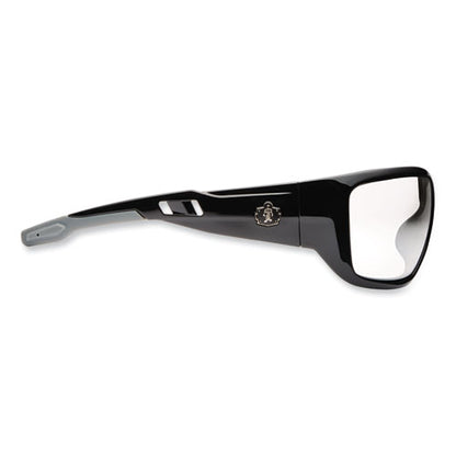 Skullerz Baldr Safety Glasses, Black Nylon Impact Frame, Clear Polycarbonate Lens