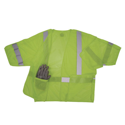 Glowear 8315ba Class 3 Hi-vis Breakaway Safety Vest, 4x-large To 5x-large, Lime