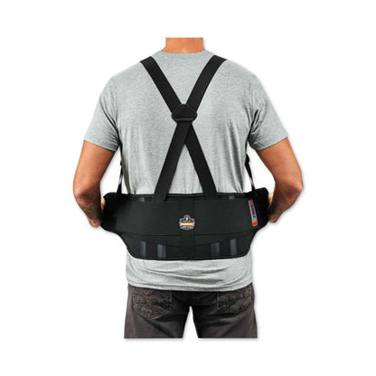 Proflex 1625 Elastic Back Support Brace, 4x-large, 52" To 58" Waist, Black