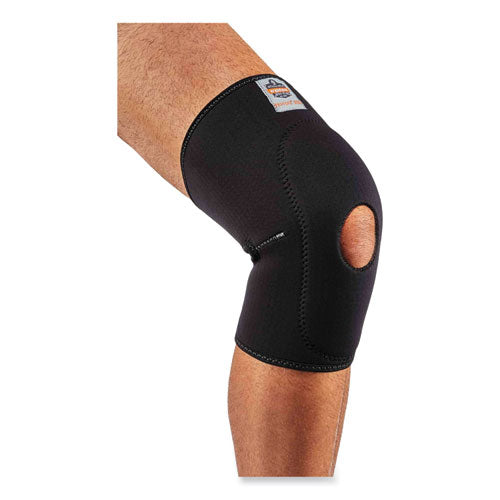 Proflex 615 Open Patella Anterior Pad Knee Sleeve, Large, Black