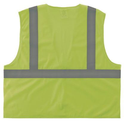 Glowear 8205hl-eco Class 2 Recycled Hi-vis Vest, Mesh, Polyester, X-small, Lime