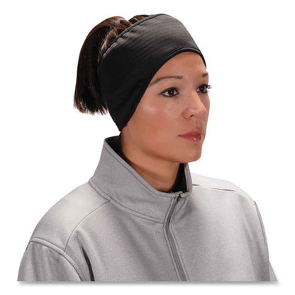 N-ferno 6887 2-layer Winter Headband, Spandex/fleece, One Size Fits Most, Black