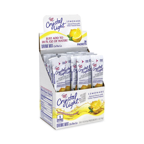 On-the-go Sugar-free Drink Mix, Lemonade, 0.17 Oz Single-serving Tubes, 30/pack, 2 Packs/carton