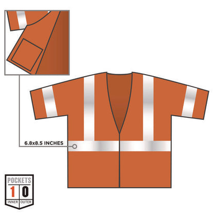 Glowear 8310hl Type R Class 3 Economy Mesh Vest, 4x-large To 5x-large, Orange