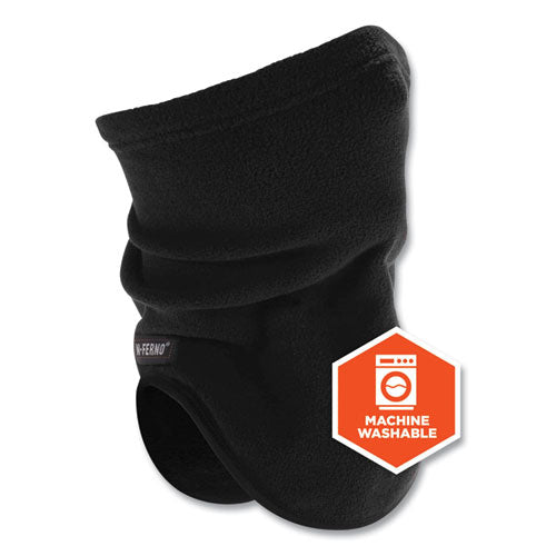 N-ferno 6960 Fleece Neck Gaiter, Fleece, One Size Fits Most, Black