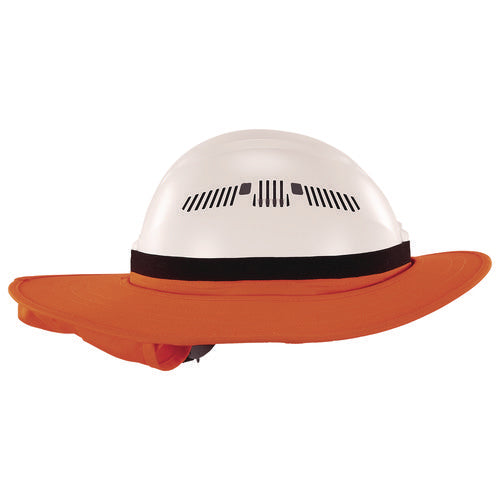 Chill-its 6661 Universal Hard Hat Brim With Neck Shade, Orange