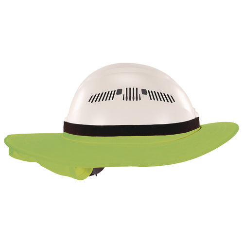 Chill-its 6661 Universal Hard Hat Brim With Neck Shade, Lime