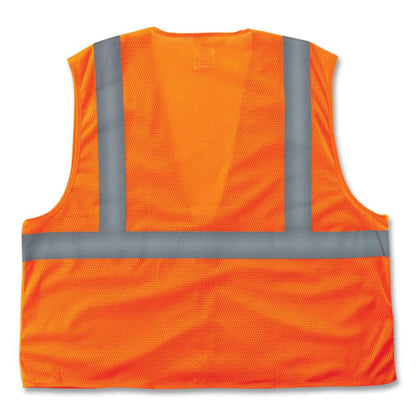 Glowear 8205z Class 2 Super Economy Mesh Vest, Polyester, Orange, Small/medium