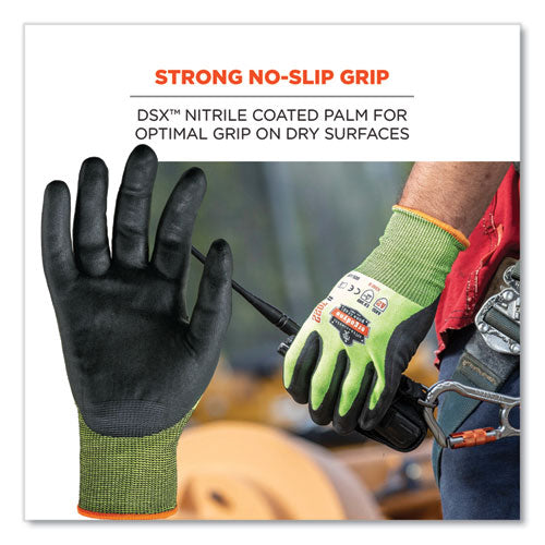 Proflex 7022 Ansi A2 Coated Cr Gloves Dsx, Lime, X-large, Pair