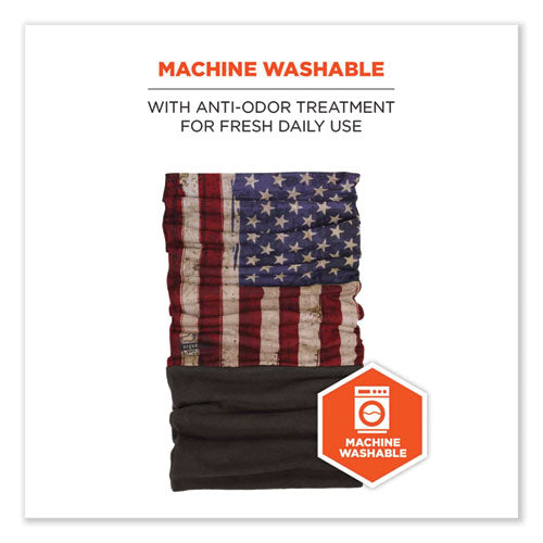 N-ferno 6492 2-piece Thermal Fleece + Poly Multi-band, One Size Fits Most, American Flag