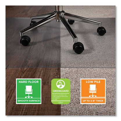 Supergrip Chair Mat, Rectangular, 36 X 48, Clear, 42/pallet