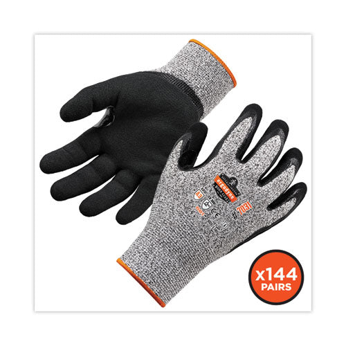 Proflex 7031 Ansi A3 Nitrile-coated Cr Gloves, Gray, Large, 144 Pairs/carton