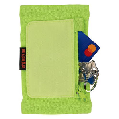 Squids 3388 Wrist Id/badge Holder, Vertical, Lime, 3.5 X 5.5 Holder, 2.75 X 3.75 Insert