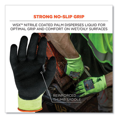 Proflex 7041 Ansi A4 Nitrile-coated Cr Gloves, Lime, Medium, Pair