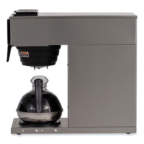 Vp17-1 12-cup Commercial Pourover Coffee Brewer, Stainless Steel/black