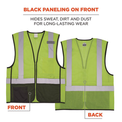 Glowear 8210z Hi-vis Class 2 Mesh Vest, 4x-large To 5x-large, Lime