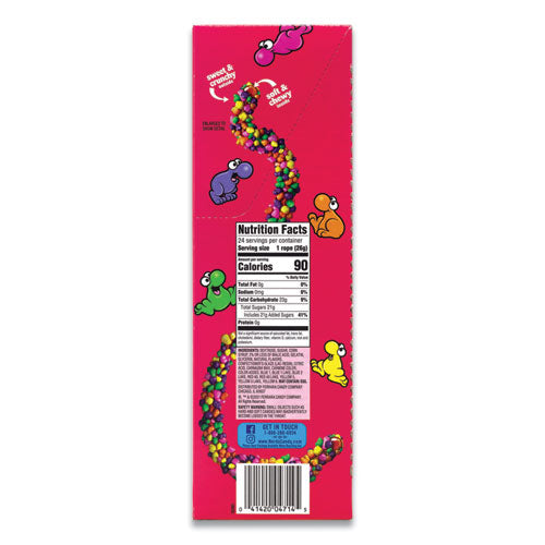 Nerds Rope Candy, Fruity, 0.92 Oz Individually Wrapped, 24/carton