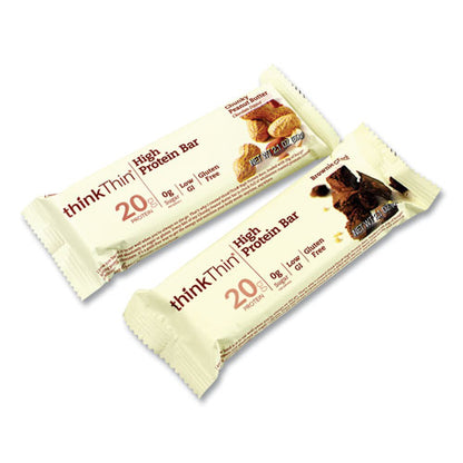 High Protein Bars, Brownie Crunch/chunky Peanut Butter, 2.1 Oz Bar, 15 Bars/carton