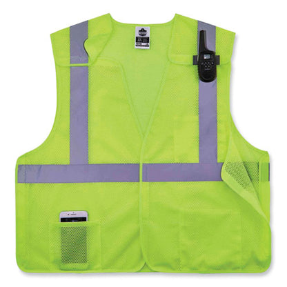 Glowear 8217ba Class 2 Breakaway Mesh Vest, Polyester, 2x-large/3x-large, Lime