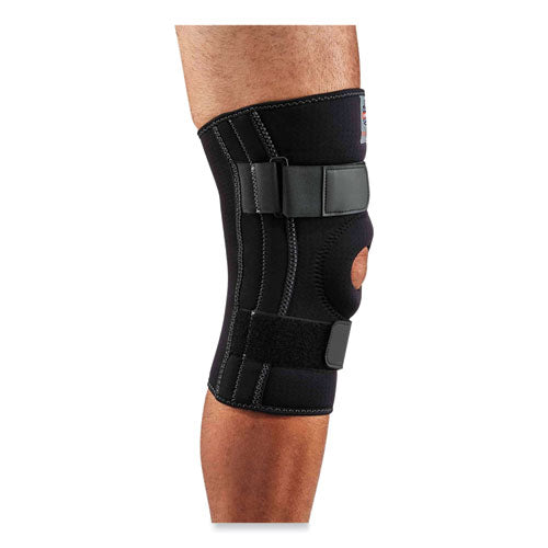 Proflex 620 Open Patella Spiral Stays Knee Sleeve, Small, Black